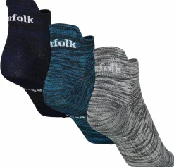 NORFOLK training sock 3p Dark Melange