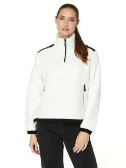 SAIL RACING w gale pile half zip STORM WHITE