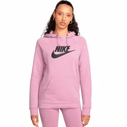 Best NIKE w nsw essntl hoodie po hbr Orchid/Black