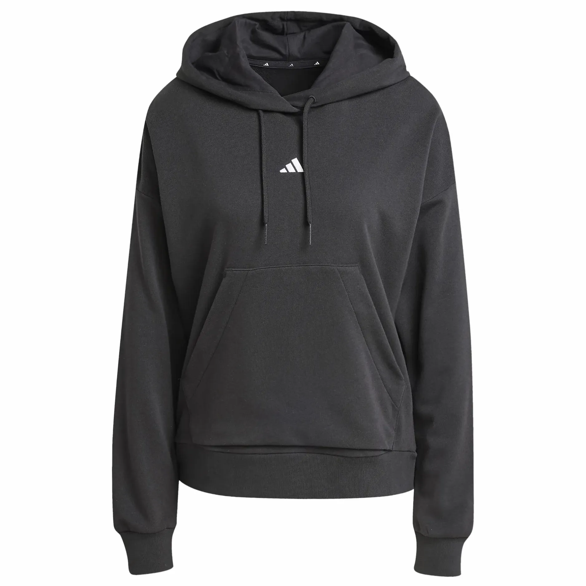 Clearance ADIDAS w small logo ft hoodie BLACK/WHITE