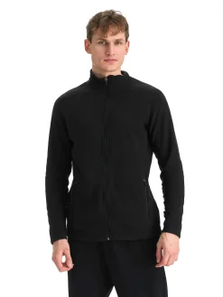 Hot CROSS SPORTSWEAR zip fleece jacket m Black