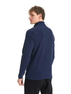 Outlet CROSS SPORTSWEAR zip fleece jacket m Dark Navy