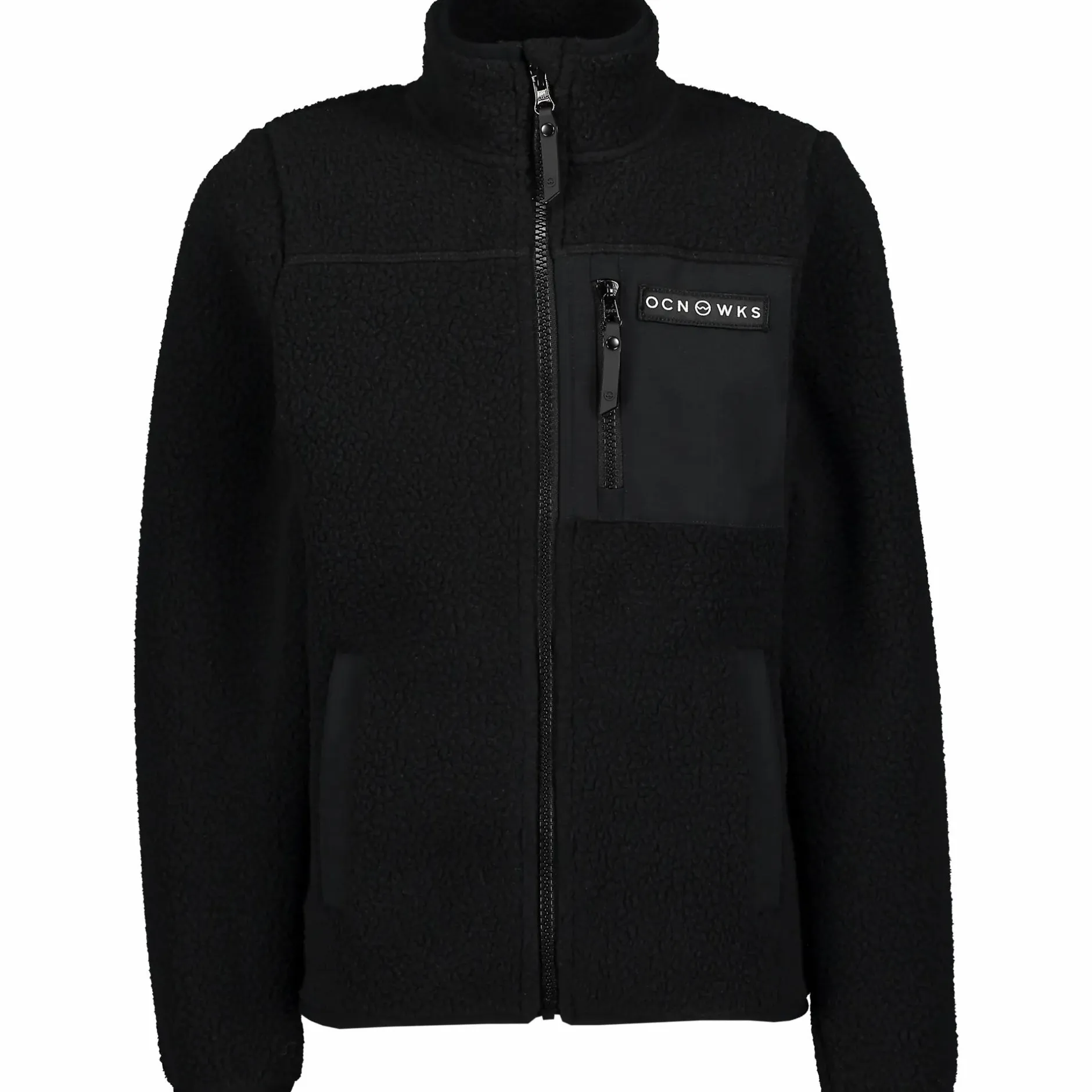 Best OCEAN WORKS zip pile jacket jr Black